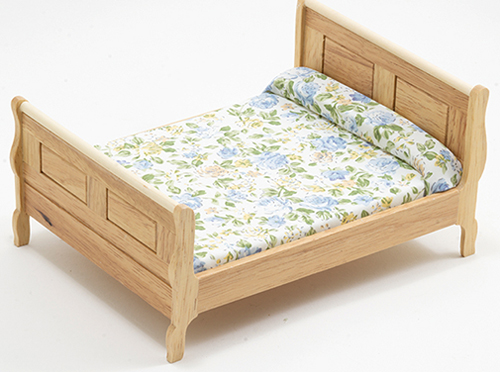 Sleigh Bed, Oak